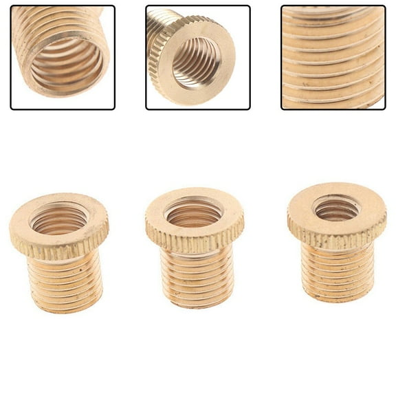 3 Pcs Gear Shift Knob Thread Adapter Nuts Insert M10x1.25 & M10x1.5 & M8*1.25 Auto Accessories