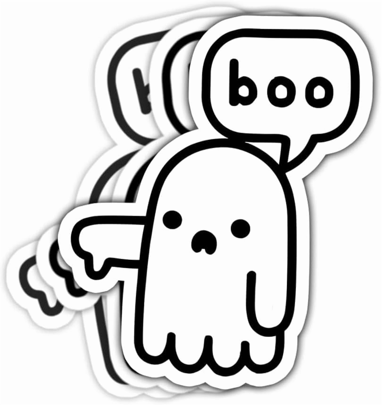 3 Pcs Ghost of Disapproval Sticker, Ghost Boo Stickers - Vinyl Sticker ...