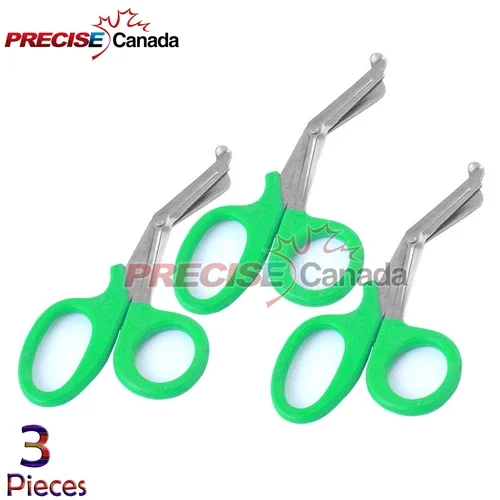 3 Pcs Green Utility Scissors 5.5 Multi-Purpose Diy Ems Emt Shears Tools