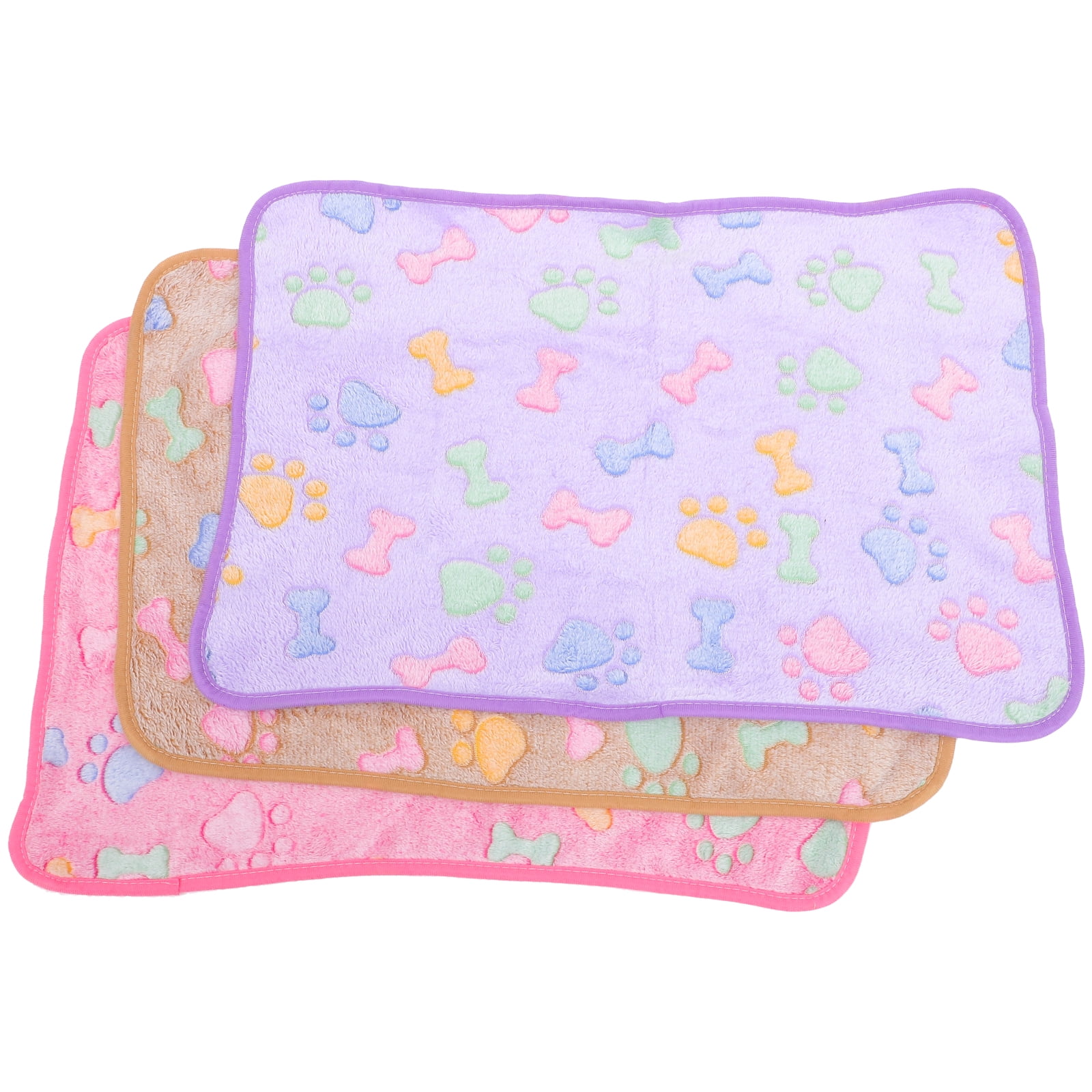 Leifggao 3pcs Guinea Pig Flannel Blanket Guinea Pig Bedding Cage Liners Guinea Pig Washable