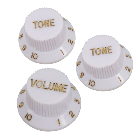 3 Pcs Guitars Strat Knob 1 Volume 2 Tone Control Knobs for Guitar Accessories