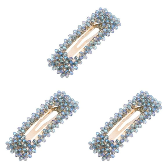 3 Pcs Hair Clip for Charming Appearance Women's 7.80X2.80X0.80CM Grey