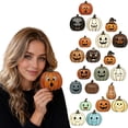thumbnail image 1 of 3 Pcs Halloween Pumpkin Decorations Vintage Fall Pumpkin Decor Pumpkins for Home Halloween Table Decor for Party Shelf Tiered Tray Fall Home Display, 1 of 7