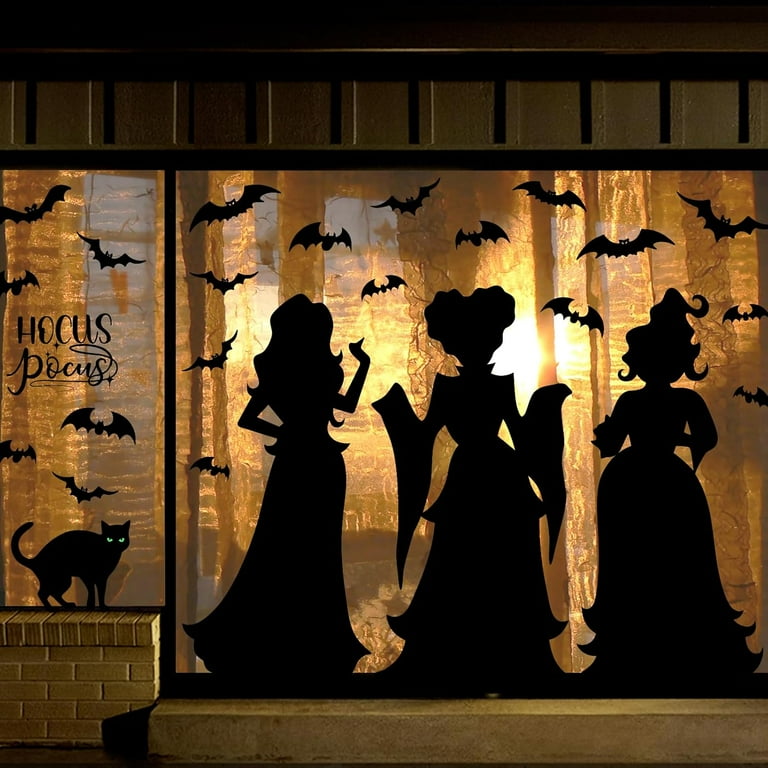 Spooky 3D Spider Bat Silhouette Set Haunted House Props Halloween Party Decor Spooky 3D Spider Bat Silhouette Set Haunted House Props Halloween Party Decor