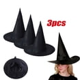 thumbnail image 1 of 3 Pcs Halloween Witch Hats for Halloween Cosplay Party Costume Accessories, 1 of 7