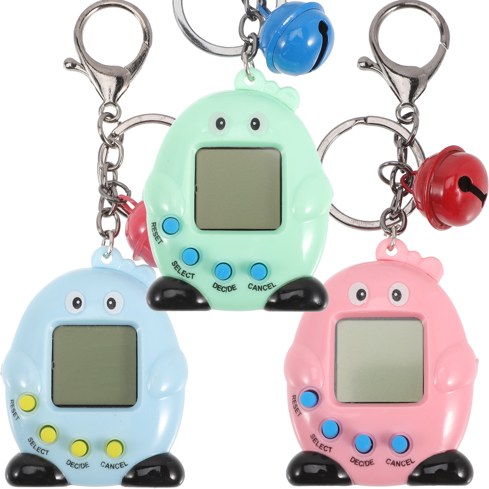 3 Pcs Handheld Pet Game Desktop Kids Toy Mini Console Retro Video