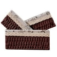 thumbnail image 1 of 3 Pcs Handmade Wicker Storage Baskets Set Shelf Baskets,Woven Decorative Home Storage Bins for Bedroom,livingroom,kitchenroom,Table,Closet,Pantry, Entryway, Home Decor Brown, 1 of 7