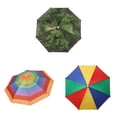 thumbnail image 1 of 3 Pcs Hands Free Foldable Umbrella Cap 20.47 Inch, UV Protection Umbrella Hat for Fishing Golf Camping Beach Gardening, Adjustable Headwear Sunshade Outdoor, Outdoor Living, 1 of 4
