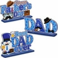 thumbnail image 1 of 3 Pcs Happy Father's Day Decorations Wood Father's Day Table Centerpieces for Home, Fathers Day Gnome Sign Best Dad Ever and I Love Dad Party Table Decor for Father's Birthday Party Supplies, 1 of 5