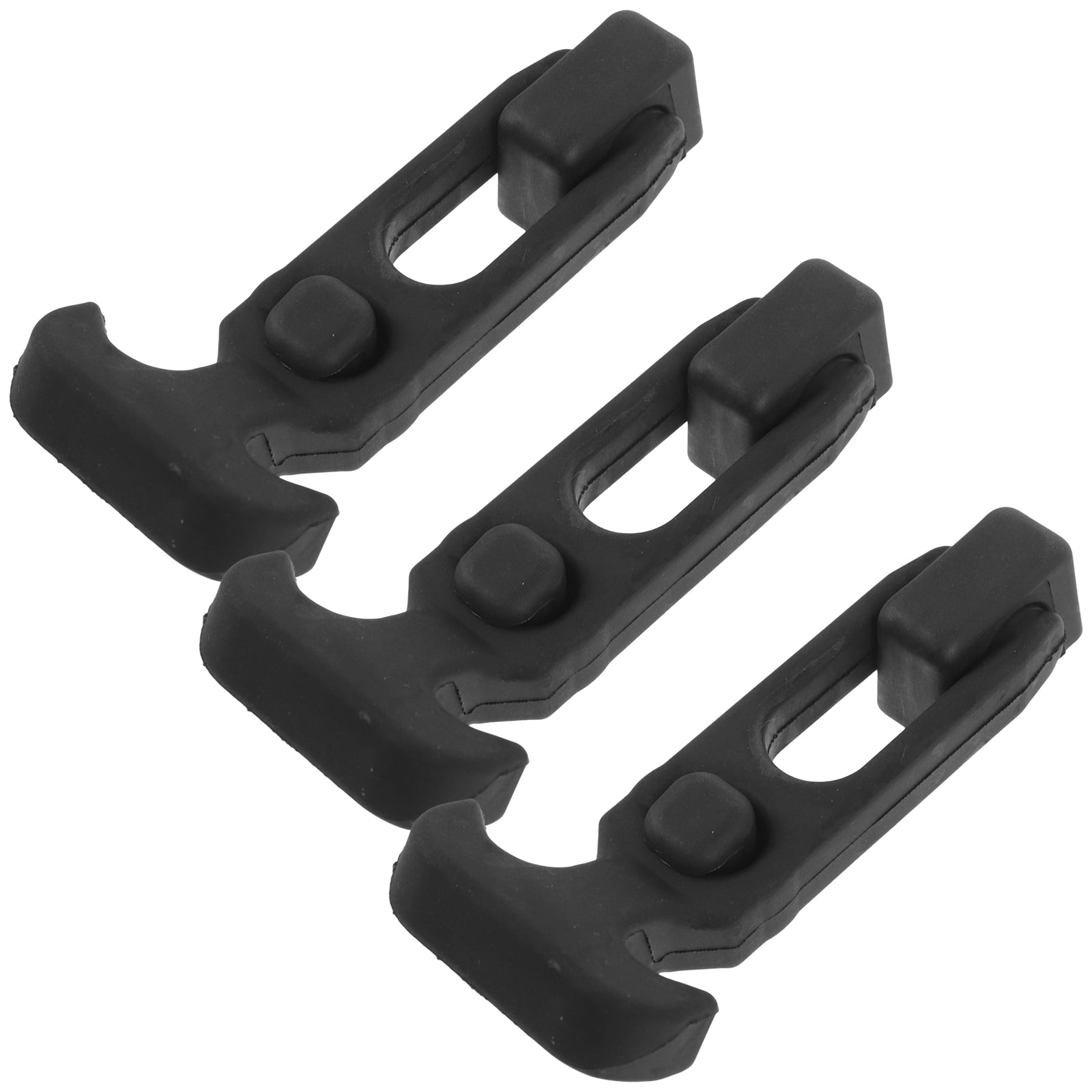 Qnmwood Rubber THandle Draw Latches 3pcs for Tool Box Black