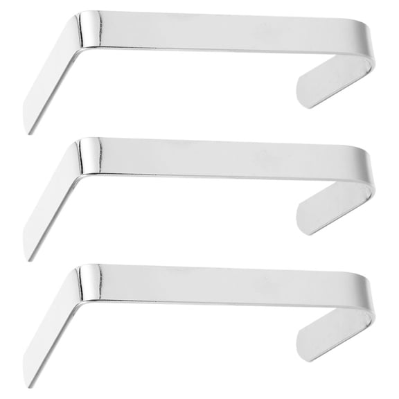 3 Pcs Headphone Hook for Desk Door Hooks Hanging Miss Pupils Silver