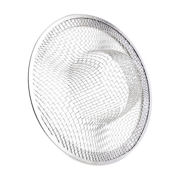 3 Pcs Heavy Duty Stainless Steel Slop Basket Filter Trap, Mesh Metal Sink Strainer, Utility Shower Drain Hair Catcher for Kitchen Bathroom Bathtub Wash Basin Floor, 3.54"x3.54", Clear L