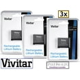 thumbnail image 1 of 3-Pcs Hi Capacity AHDBT-401 Battery for GoPro HD HERO4 Black/Silver, 1 of 2
