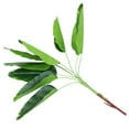 thumbnail image 1 of 3 Pcs Home Decor Banana Leaf Wall Hanging Realistic Leaf Banquet 80x13cm Green, 1 of 7