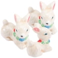 thumbnail image 1 of VORCOOL Ceramic Bunny Ornament Unique Craft for Living Room Decor 3Pcs, 1 of 6