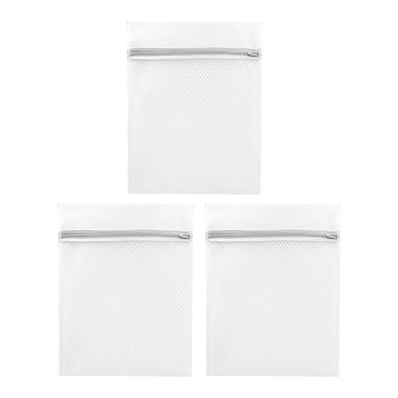 3 Pcs Honeycomb Mesh Laundry Bags,Small Mesh Laundry Bags,Laundry Bags Mesh Wash Bags For Delicates,Small Honeycomb Mesh Laundry Bags With Zippers,Small Wash Bags For Underwear,(White,9.06x11.81 in)