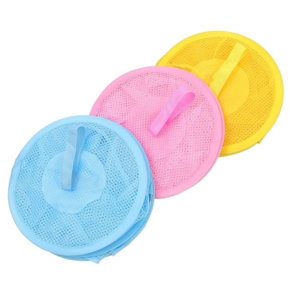 3 Pcs Household Hanging Pouch Foldable Storage Rack Clothes Bags Plush Toy Child