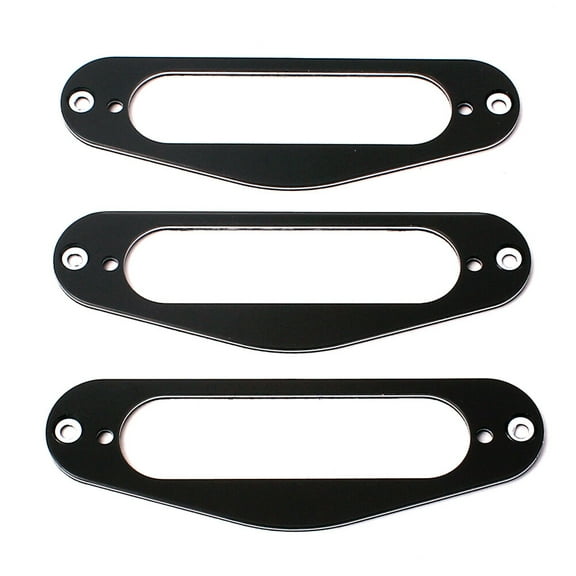 3 Pcs Humbucker Ring Coil Pickup Guitar Rings Single Mounting Black