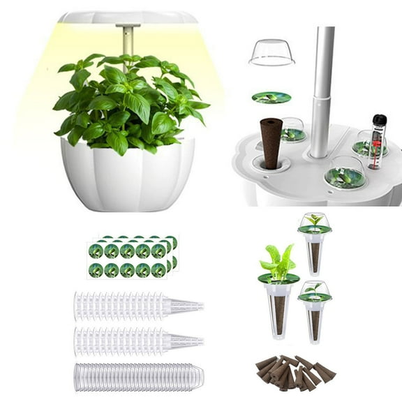3 Pcs Hydroponic Seed Pod Kits – Includes Covers, Baskets, Sponges for Lettuce and Vegetable Indoor Growing(B)