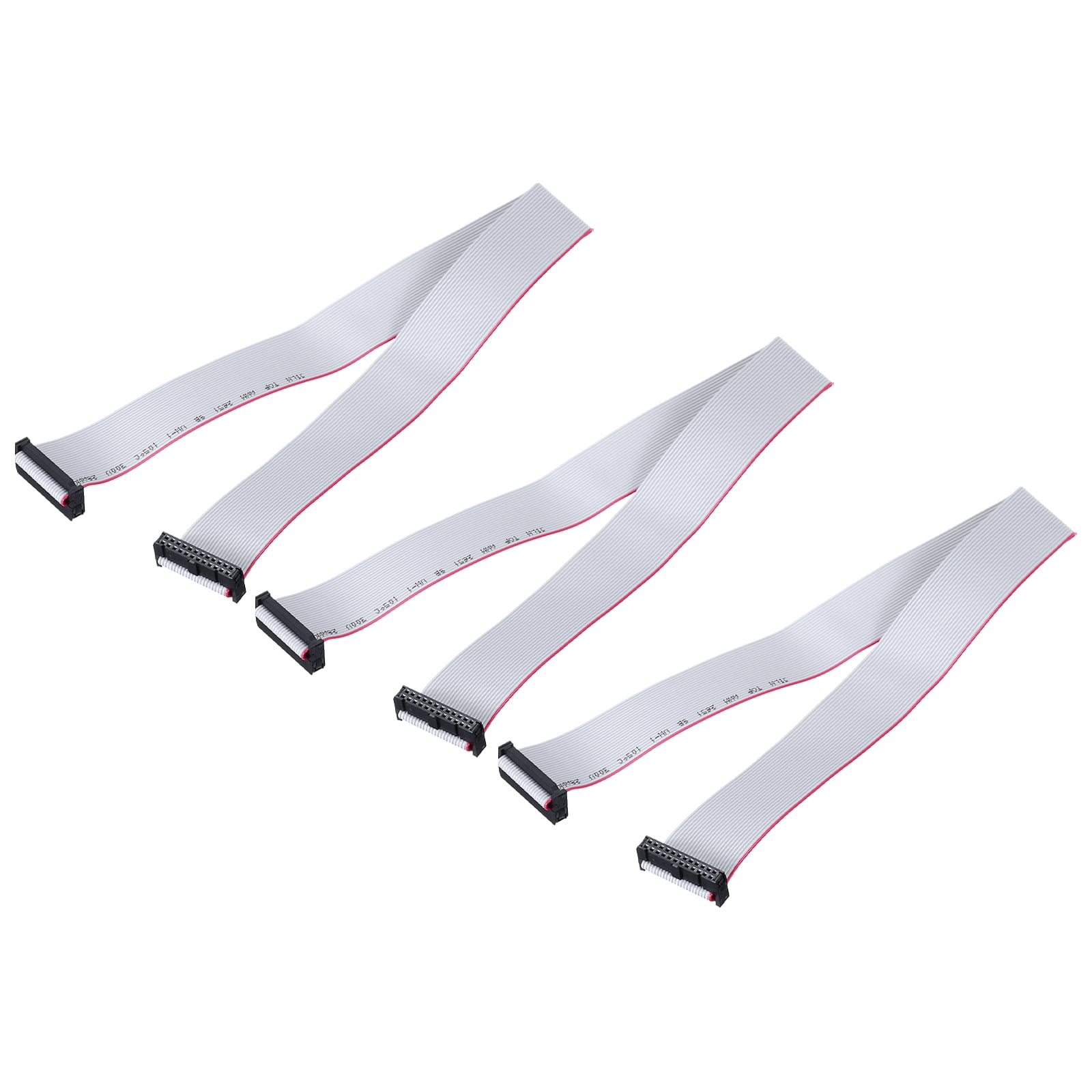 3 Pcs IDC Flat Ribbon Cable, 2.54mm Pitch 30mm Width 50cm Long 24 Pin ...