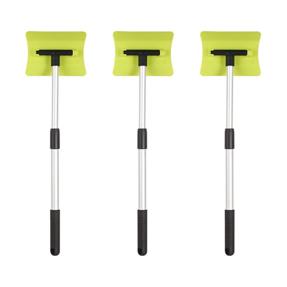 3-Piece Telescoping Snow Shovel Set with Ice Scraper for Easy and Efficient Car Snow Removal