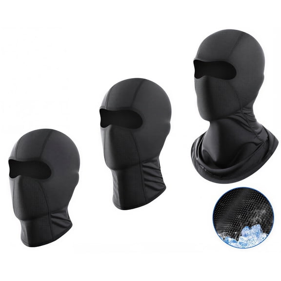 3 Pcs Ice Silk Balaclava, Cooling Sun Protection Mesh Face Mask for Cycling& Ski