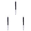 thumbnail image 1 of 3 Pcs Infinity Forever Pencil Infinite Everlasting Metal Inkless Pencils Set with Soft Grip No Need Sharpened Retractable Pencil Reusable Inkless Pencil for Sketch Drawing and Writing, 5.9", Black, 1 of 9