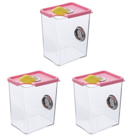 3 Pcs Insect Terrarium Cups Small Fish Net Snake Tank The Animal Animals