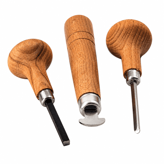 3 Pcs Jewelry Stone Setting Tool Set, Prong Pusher, Bezel Pusher & Roller