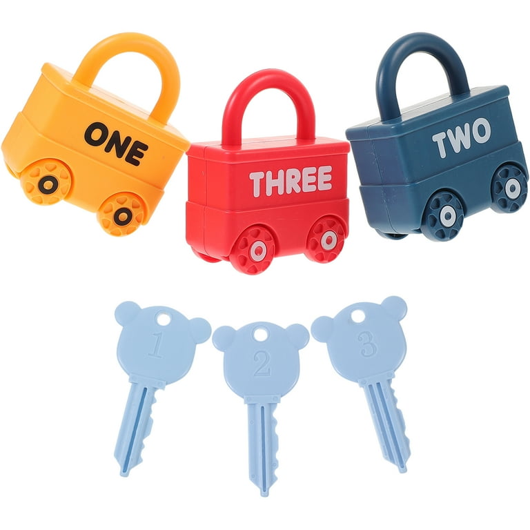 Pcs Kids Educational Toys Abc Learning Locks and Key Fine Motor
