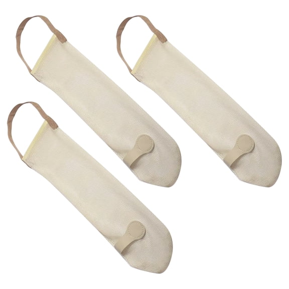 3 Pcs Kitchen Garlic Hanging Organizer Holder Storage Kitchen Wall Bags Net 11.5*45CM