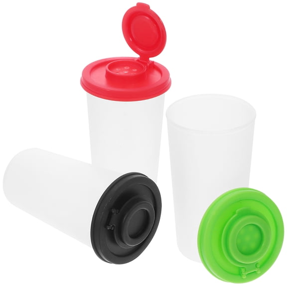 Shakers Set Assorted Color PP Material for Kitchen Use Lightweight and 3pcs