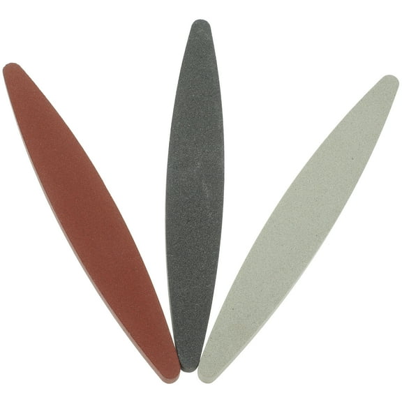 3 Pcs Knife Sharpening Safety Sharpener for Knives Sharpening Stones for Garden Tools Hand Held Cutter Sharpener Whetstone Small Major Iron Oxide Red