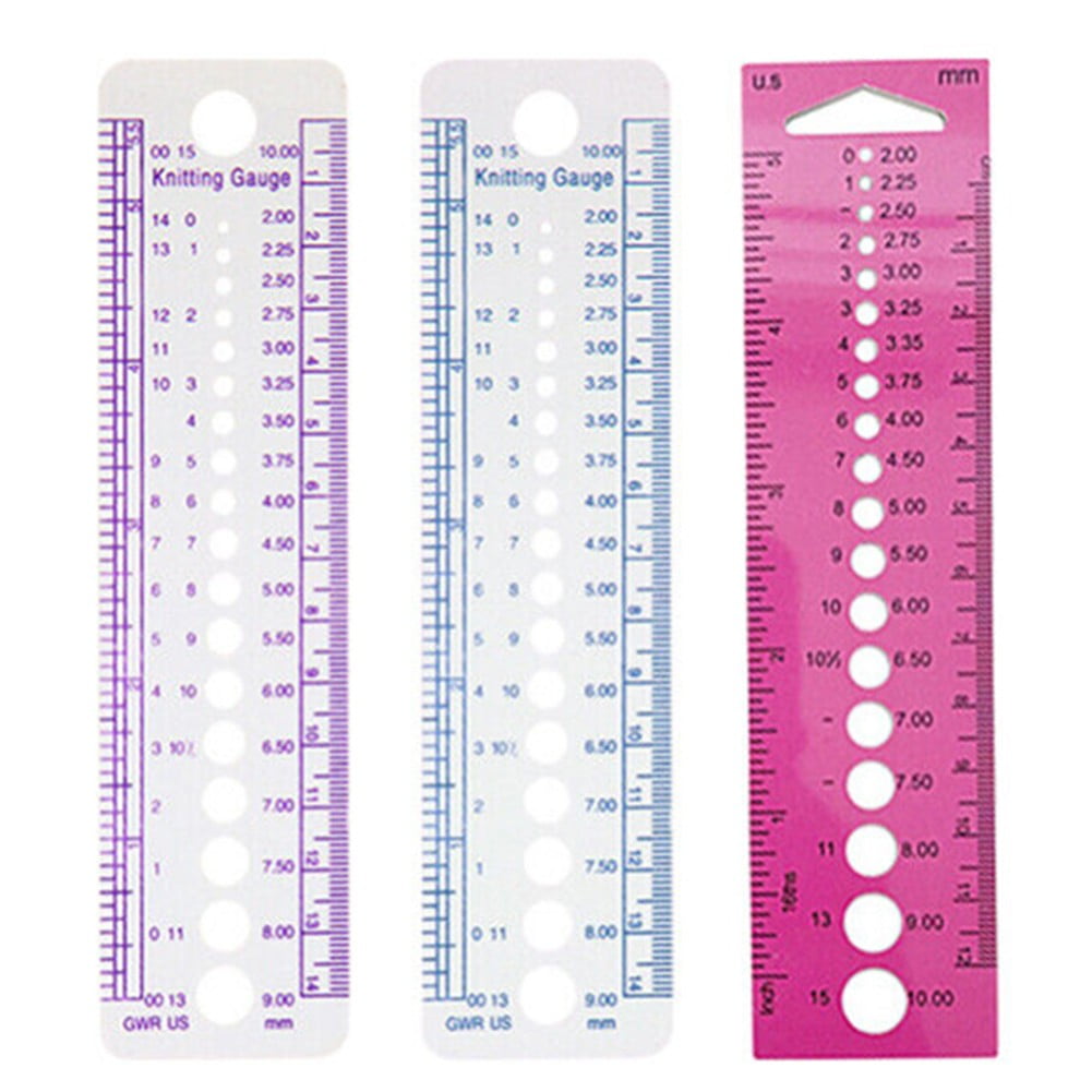 3 Pcs Knit Sock Ruler Tool Counting Frame Rulers