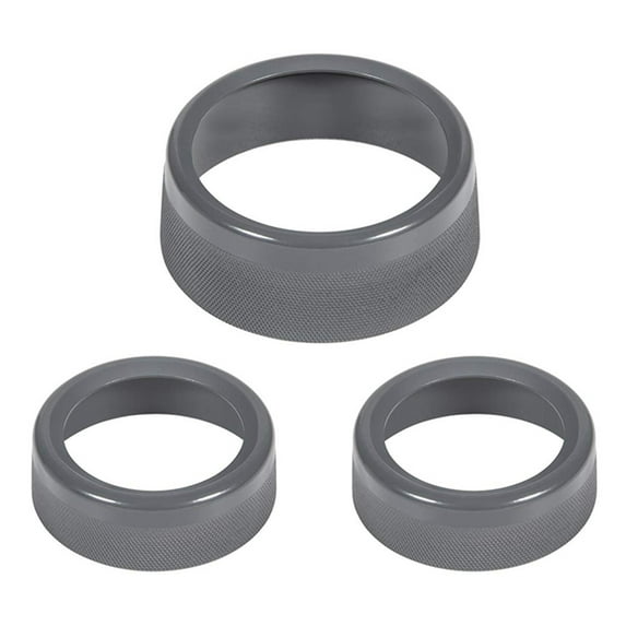 3 Pcs Knob Cover Decor Climate Control Ring AC Knob Trim AC Button Trim Audio Knob Ring Climate Control Trim