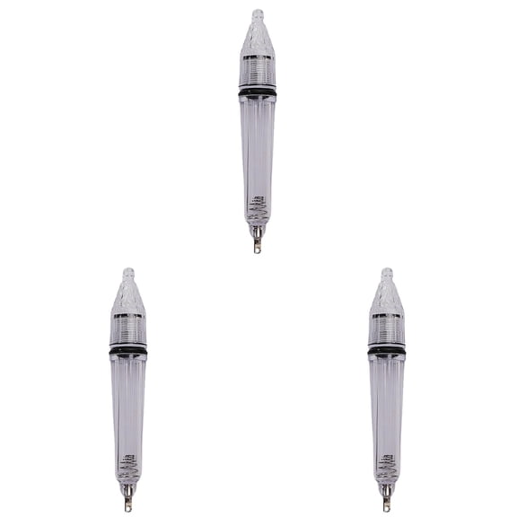 3 Pcs LED Underwater Fishing Light Deep Drop, 6.69 Inch Waterproof Flashing Attractive Light Bait Lure Lamp Fish Tools, 7 Color LED Light for Night Fishing Boat Kayak, Fishing
