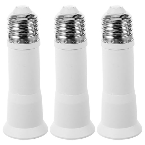 3 Pcs Lamp Adapter Extension Cords E27 Socket Light Socket Extender Outdoor Light Socket Extension