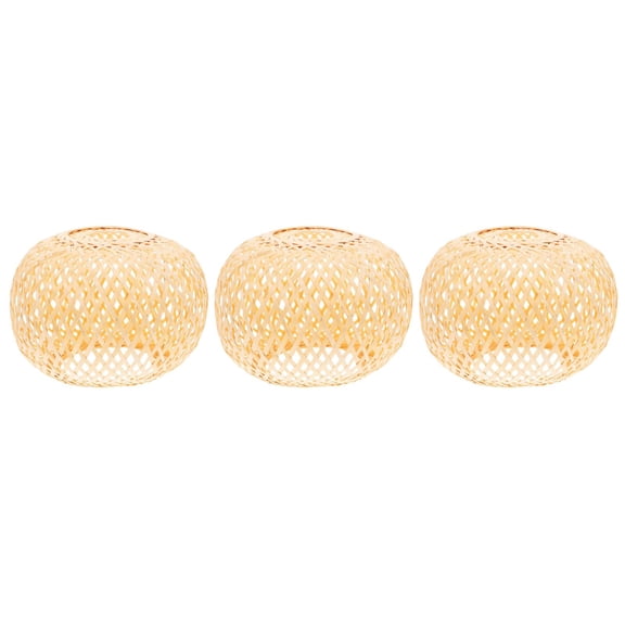 3 Pcs Lampshade Fixture Decor Bohemian Pendant Lights Yellow