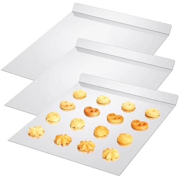 3 Pcs Large Flat Cookie Baking Sheets 13 x 16 Inch Aluminum Cookie Sheet Flat Insulated Baking No Edges Pans Pan Tray for Oven Bake Cooking$$Home Decor, Kitchen, & Other