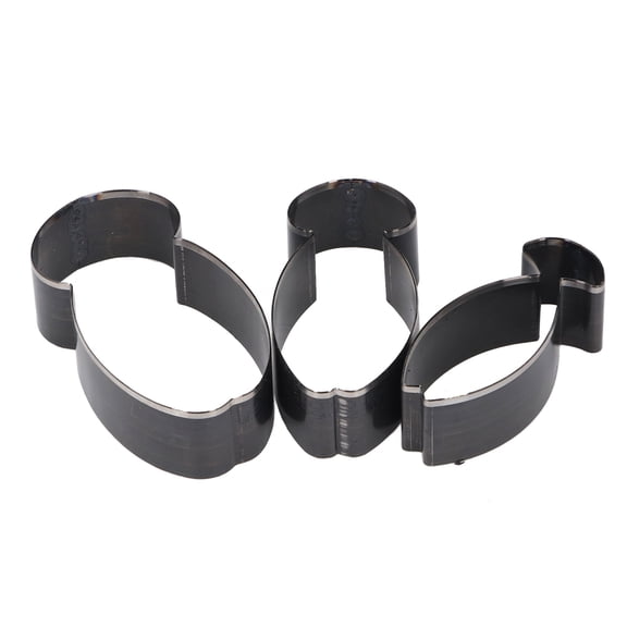 3 Pcs Leather Cutting Die Fish Shaped Alloy Steel Hollow Punching Tool Set (76 / 70 / 61 mm / 3.00 / 2.75 / 2.40 inches) for DIY Crafts and Leathercraft Projects