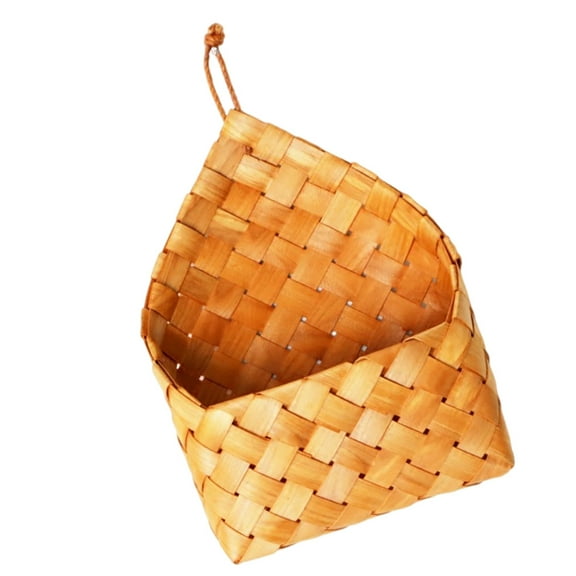 3 Pcs Letter Basket Wall Hanging Mail Holder Woven Chocolate