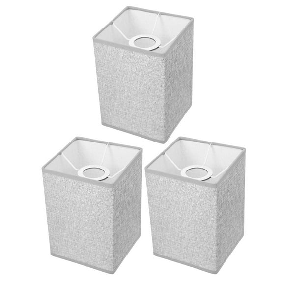 STRANDCHIC Modern Grey Linen Lampshade, Easy to Install, Stylish Home Decor Lighting Accessory for Living Room Bedroom