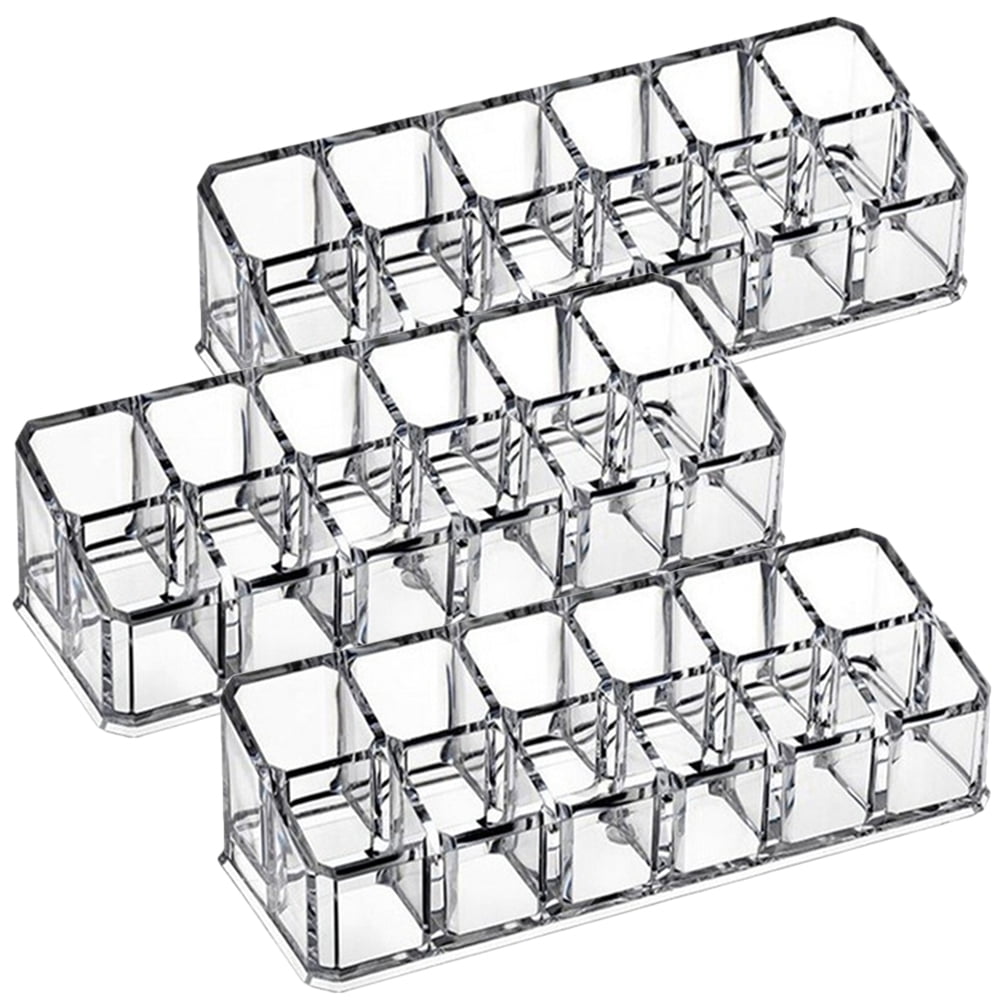 3 Pcs Lipstick Display Stand Lip Tint Lipstick Organizer Eyebrow Pencil ...