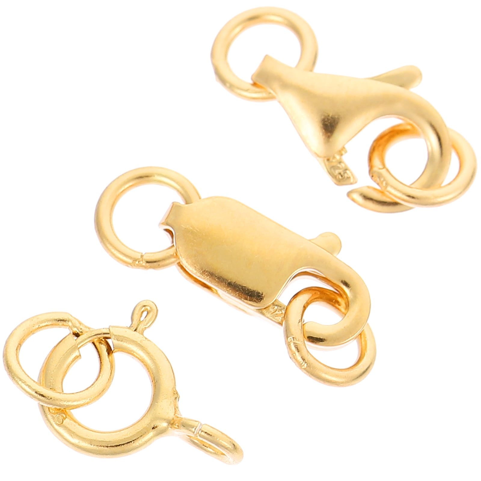 3 Pcs Lobster Clasp Claw Closure Jewlery Clasps Pearl Choker Necklace