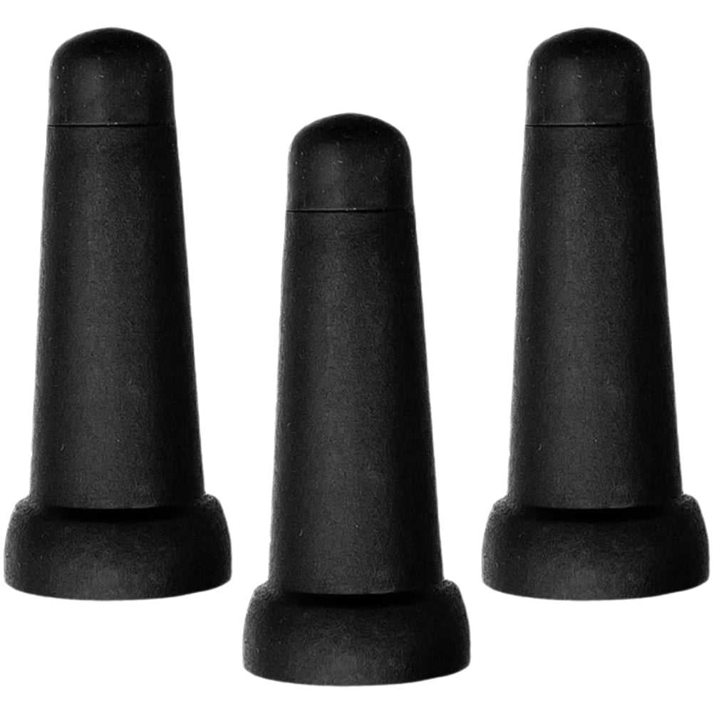 3 Pcs Long-handled Umbrella Waterproof Top Cover Repair Parts Rubber Tips Protector Cane Supply Replacement Tops