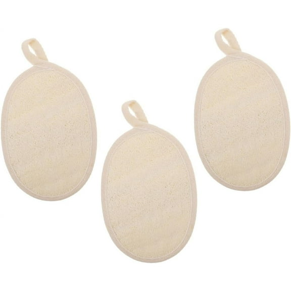 3 Pcs Loofah Bath Ball Natural loofa Cleaning Scrubber Natural sea Sponge Exfoliating Back Scrubber Body Scrub Massage Loofah Body Cleaning Loofah Shower Exfoliating Brush face Man
