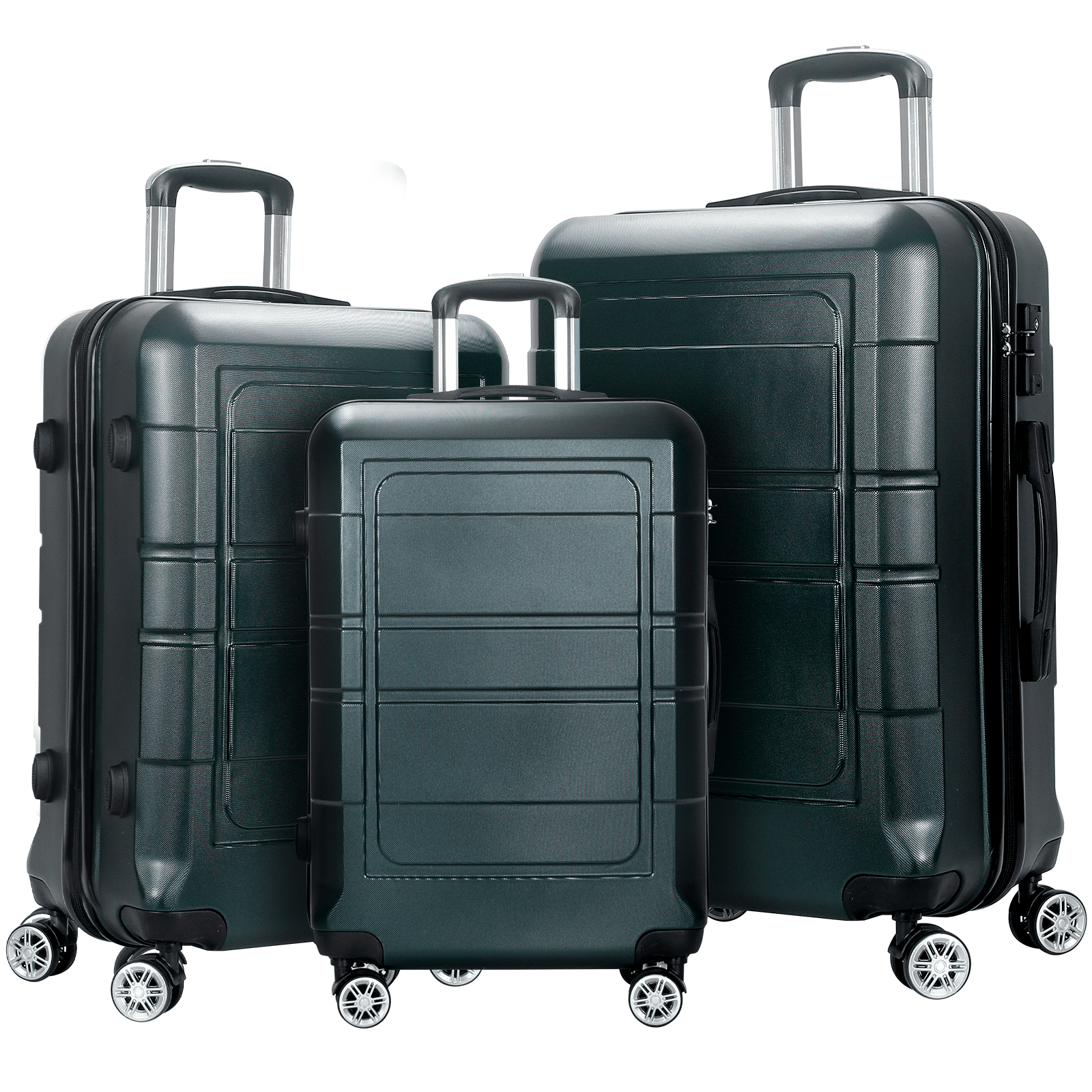 Sonnet by Poly Pac 20 24 28 Elegant Style Anti-theft Expandable Zipper  Enhanced ABS Hardcase Luggage w TSA Lock - XA 9277