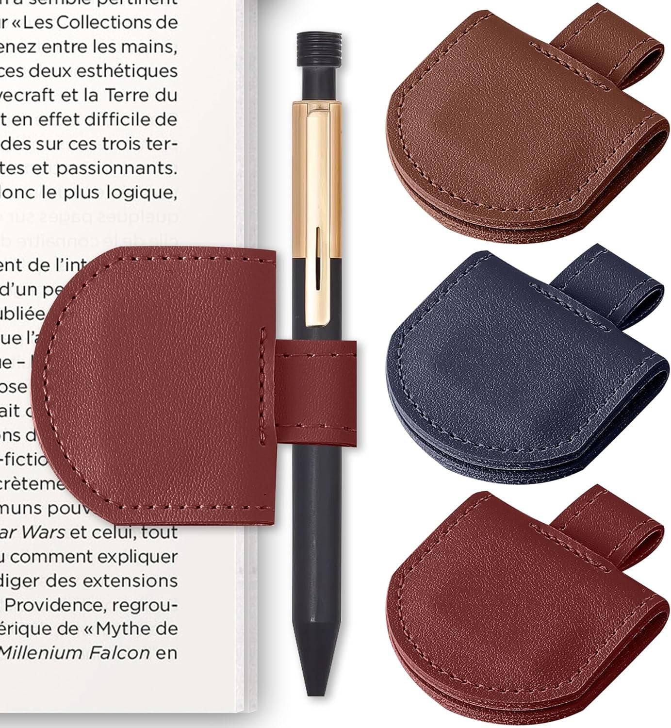 3 Pcs Magnetic Bookmark Pen Clip，Multi-functional Dual Purpose Pen ...