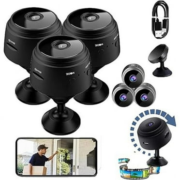 3 Pcs Magnetic Mini Security Camera, Security Camera, Drop Swiftly Security Cameras, Mini 1080p HD Wireless Magnetic Security Camera, Night Vision Motion Detection