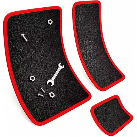 3 Pcs Magnetic Tool Mat Set, Heavy Duty Foldable Magnet Pad Holder for Mechanics Garage Auto Repair Workshop, Metal Parts Storage Organizer for Men Dad